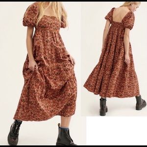 NWOT Free People Ashley Babydoll Dress